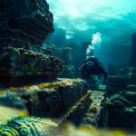 3D Reconstruction of Underwater Scenes Using Nonlinear Domain Projection